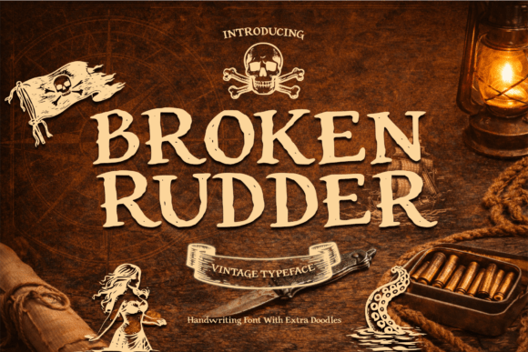 Broken Rudder: A Font with a Pirate's Soul