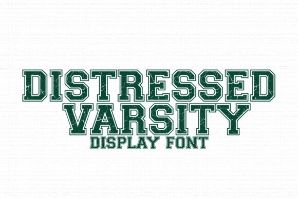 Distressed Varsity: The Bold Typeface for Athletic Designs
