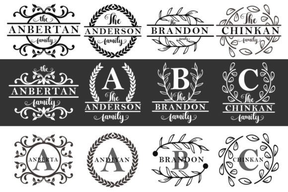 Family Monogram: An Elegant Decorative Font for Creative Projects