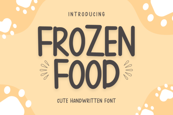 Frozen Food: A Fun Handwritten Font for Modern Creators