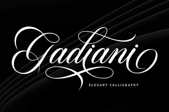 Gadiani: A Modern Script Font for Elegant Branding