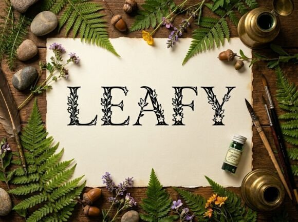 Leafy: A Premium Display Font for Bold Visual Identity