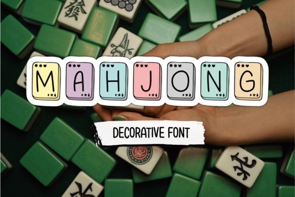 Mahjong: A Decorative Font for Distinctive Branding