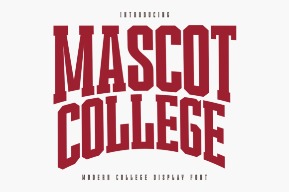 Mascot College: The Modern Typeface for Athletic Branding