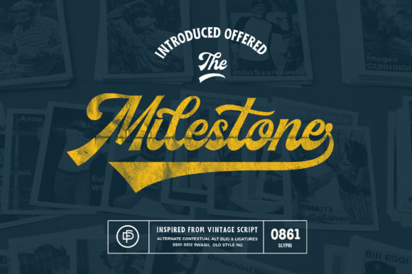 Milestone: A Vintage Typeface for Authentic Branding