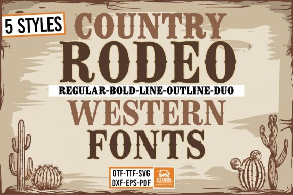 Rodeo Bundle: Authentic Western Typography