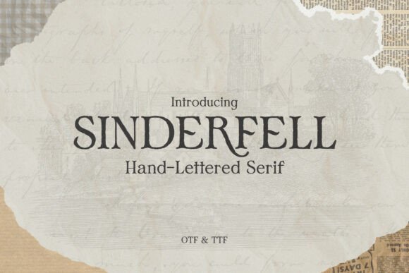 Sinderfell: The Vintage Hand-Lettered Serif with Authentic Soul