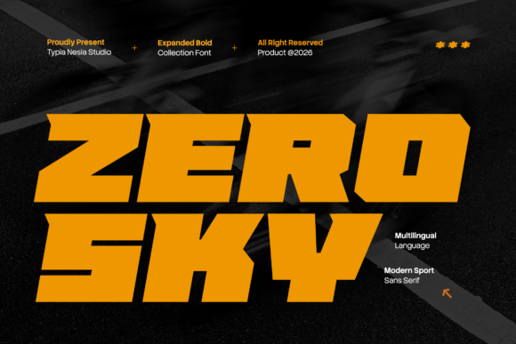 Zero Sky: Capturing Velocity in Modern Typography